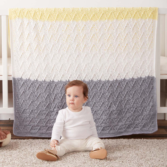 Bernat Colorbands Baby Blanket Crochet Kit