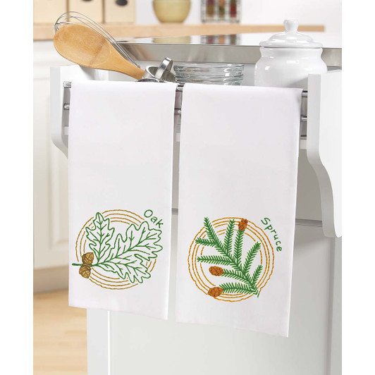 Aunt Martha's Once Upon a Tree Transfers & Tea Towel Pair Set Transfer Aunt Martha's Once Upon a Tree Transfers & Tea Towel Pair Set Transfer