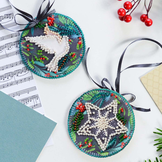 Abris Art New Joy Ornament Bead Embroidery Kit