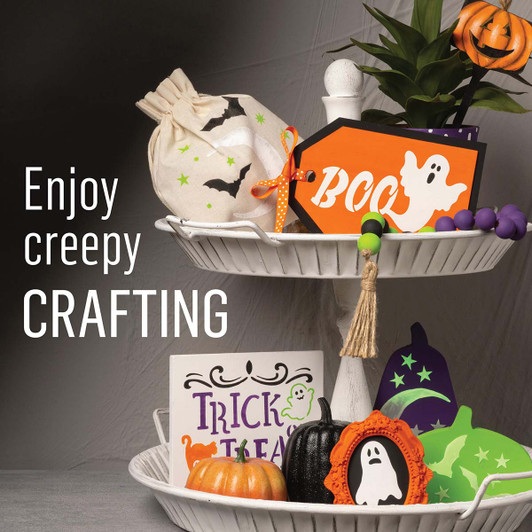 Plaid FolkArt Halloween Stencil & Paint Set