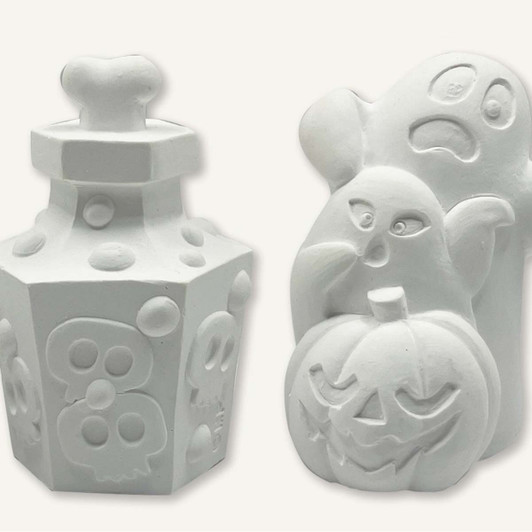 Masterpieces Puzzle Co Halloween Plaster Figurines Paint Set Masterpieces Puzzle Co Halloween Plaster Figurines Paint Set