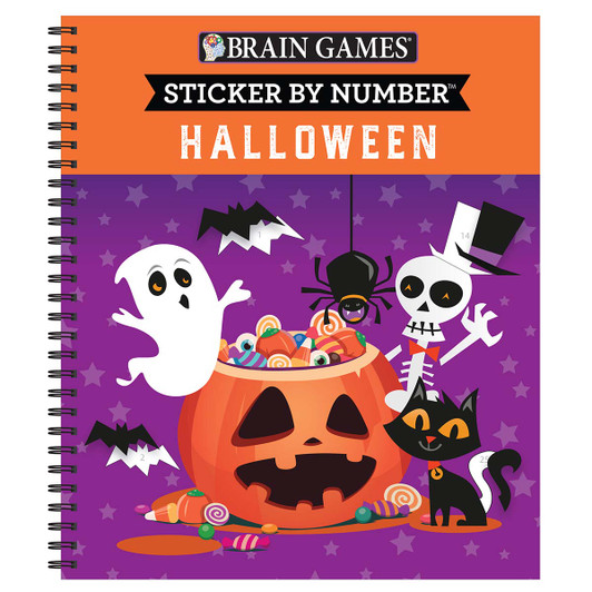 Brain Games Halloween Sticker by Number Brain Games Halloween Sticker by Number