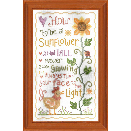 Imaginating Inc. Sunflower Dreams Kit & Frame Counted Cross-Stitch Kit