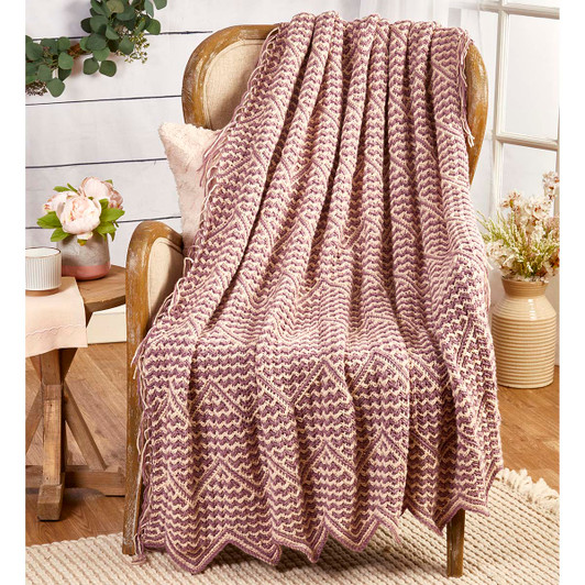 Herrschners Twilight Tessel Afghan Crochet Kit
