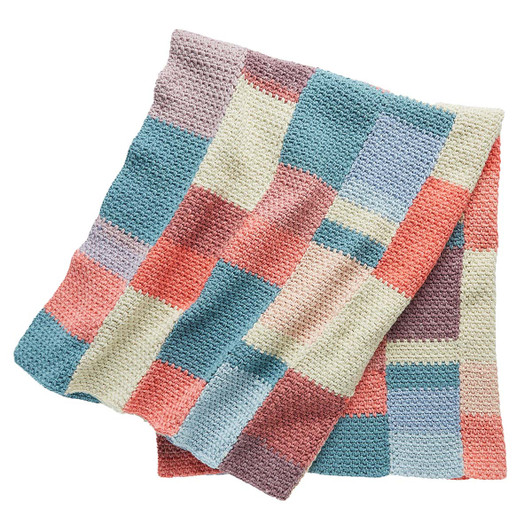 Caron Stained Glass Panels Afghan Crochet Kit