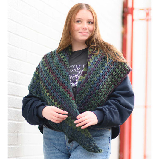 Lion Brand Jools Shawl Crochet Kit