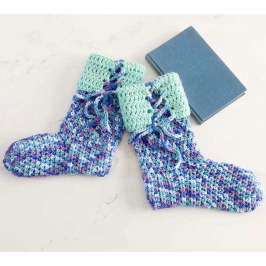 Herrschners Misty Morning Slippers Yarn Pack Herrschners Misty Morning Slippers Yarn Pack