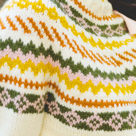 Lion Brand Fair Isle Pullover Knit Kit