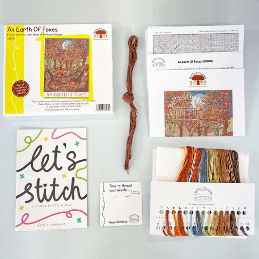 Bothy Threads An Earth Of Foxes Counted Cross-Stitch Kit