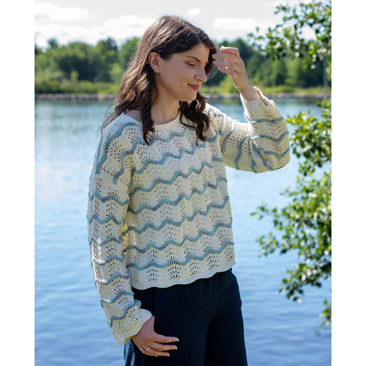 Willow Yarns Frosted Waves Top Knit Kit