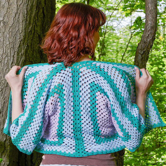Aunt Lydia's Cropped Granny Square Cardigan Crochet Kit