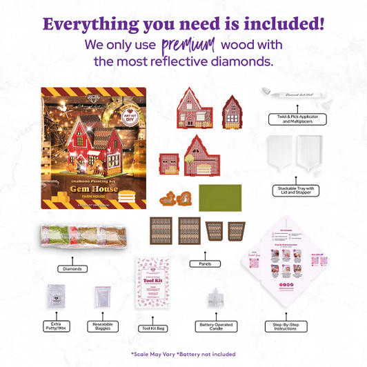 Diamond Art Club Farm House Gem House Diamond Painting Diamond Art Club Farm House Gem House Diamond Painting