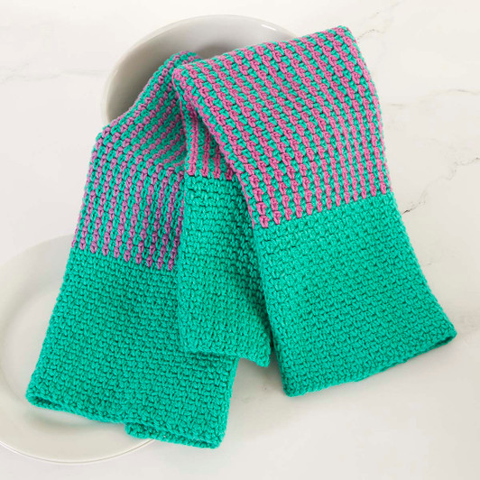 Willow Yarns Tidy Time Towels Crochet Kit