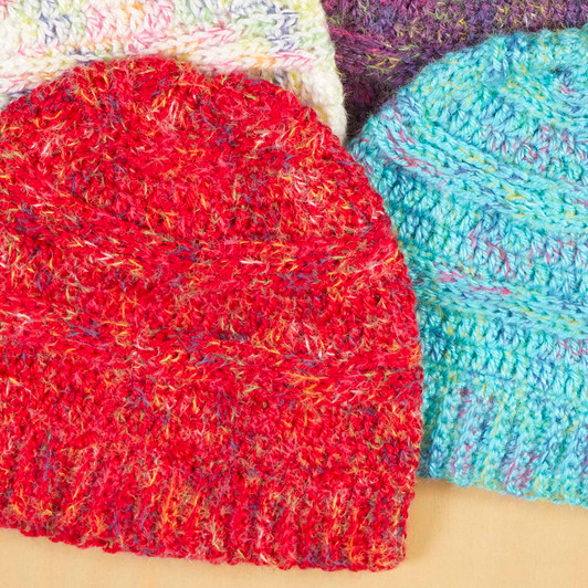 Sundance Colorburst Beanies Crochet Kit