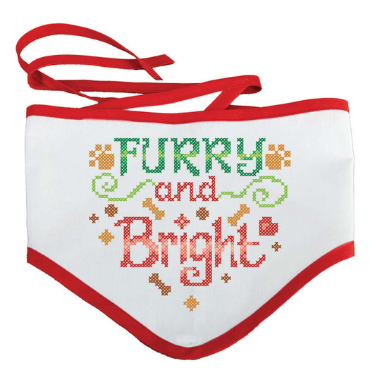 Herrschners Christmas Pet Bandanas Stamped Cross-Stitch