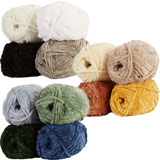 Herrschners 35oz Chenille Color Yarn Pack