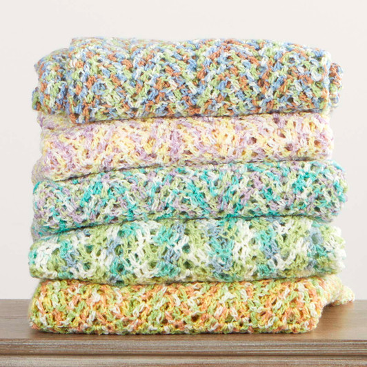 Herrschners Pastel Dreams Baby Blanket Crochet Kit