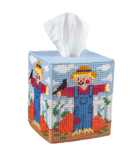 Herrschners Scarecrow Tissue Box Plastic Canvas Free Download