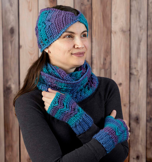 Willow Yarns Winter Wisteria Set Crochet Kit