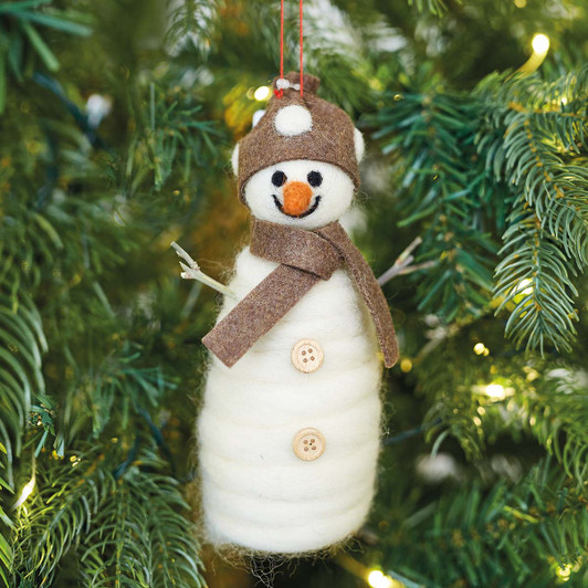 Snowman Needle Felting