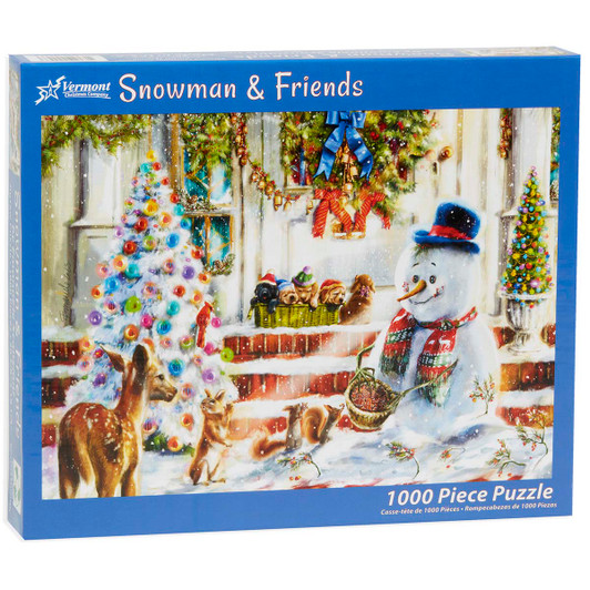 Vermont Christmas Company Snowman & Friends Jigsaw Puzzle