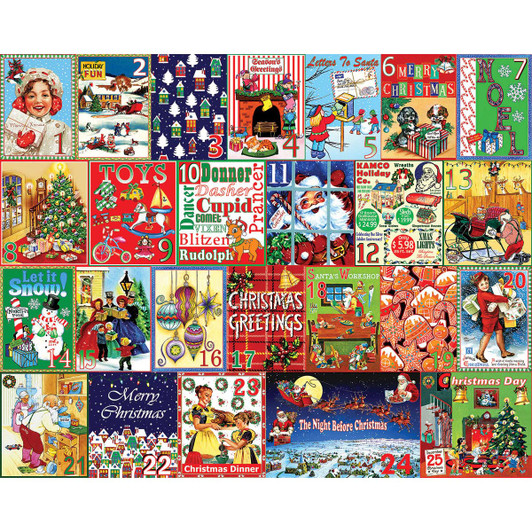 White Mountain Christmas Calendar Jigsaw Puzzle