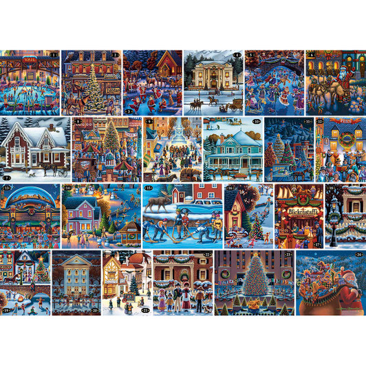 Ceaco Dowdle 24 Day Advent Calendar Jigsaw Puzzle