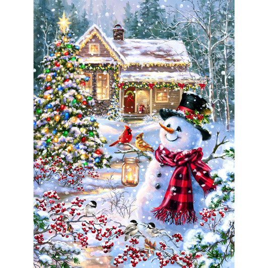 Springbok Cottage in the Snow Jigsaw Puzzle