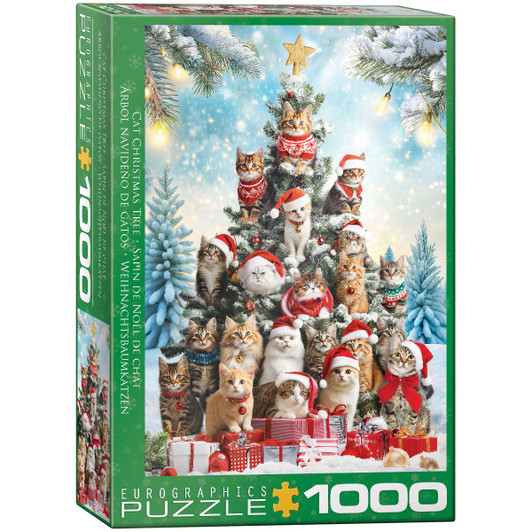 Eurographics Christmas Tree Cats Jigsaw Puzzle