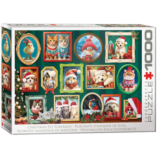 Eurographics Christmas Pet Portraits Jigsaw Puzzle