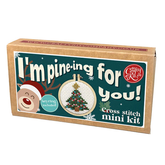 The Crafty Kit Company I'm Pine-ing for You! Mini Matchbox Counted Cross-Stitch Kit The Crafty Kit Company I'm Pine-ing for You! Mini Matchbox Counted Cross-Stitch Kit