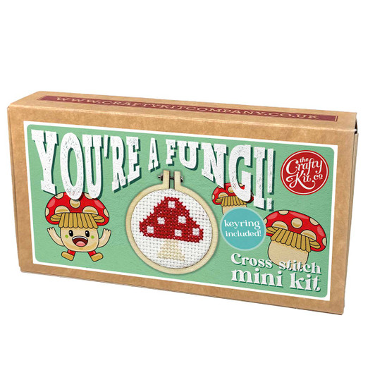 The Crafty Kit Company You're a Fungi! Mini Matchbox Counted Cross-Stitch Kit The Crafty Kit Company You're a Fungi! Mini Matchbox Counted Cross-Stitch Kit