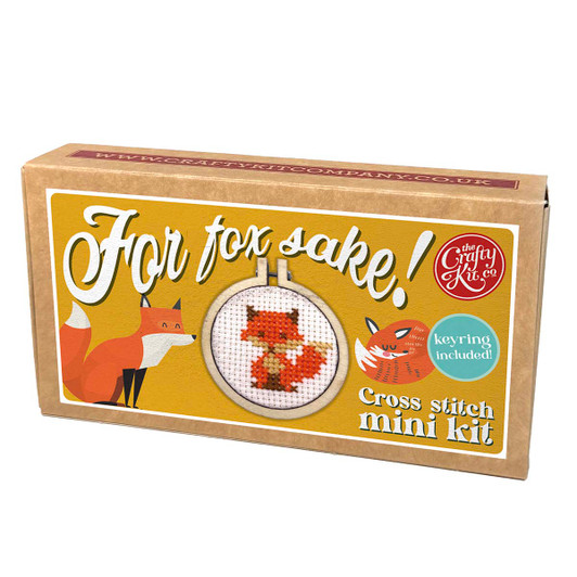 The Crafty Kit Company For Fox Sake! Mini Matchbox Counted Cross-Stitch Kit The Crafty Kit Company For Fox Sake! Mini Matchbox Counted Cross-Stitch Kit