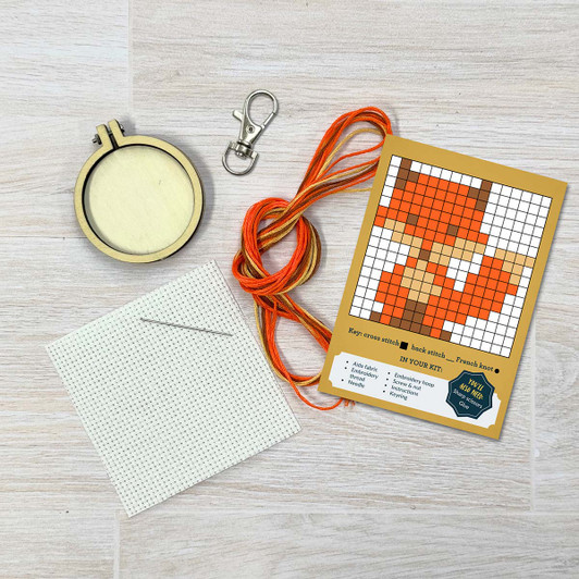 The Crafty Kit Company For Fox Sake! Mini Matchbox Counted Cross-Stitch Kit The Crafty Kit Company For Fox Sake! Mini Matchbox Counted Cross-Stitch Kit
