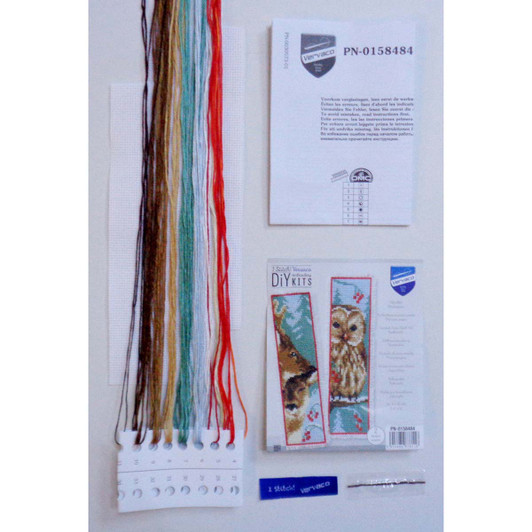Vervaco Owl & Deer Bookmarks Counted Cross-Stitch Kit
