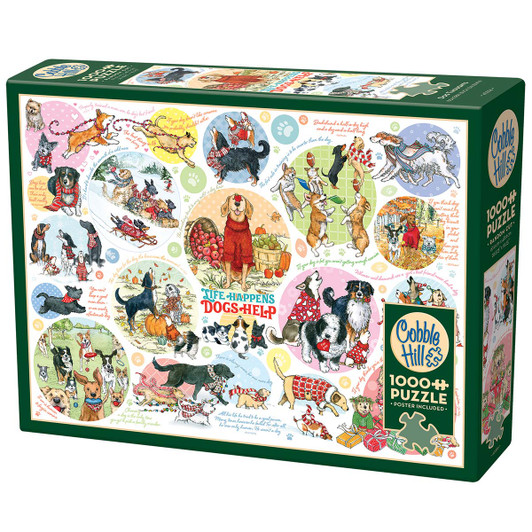 Cobble Hill Dog Thoughts Jigsaw Puzzle