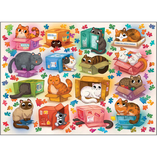 Cobble Hill Cats vs. Puzzles Jigsaw Puzzle