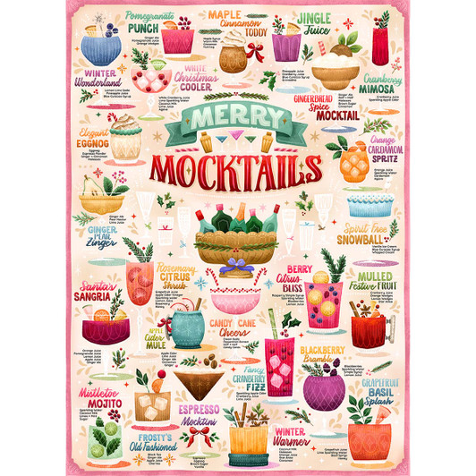 Cobble Hill Merry Mocktails Jigsaw Puzzle