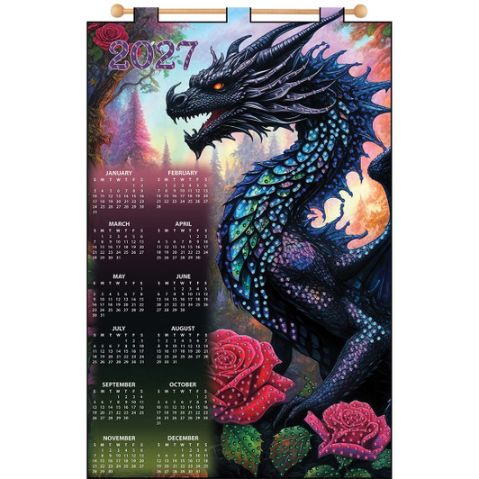 Design Works Dragon Calendar Felt & Sequin Kit