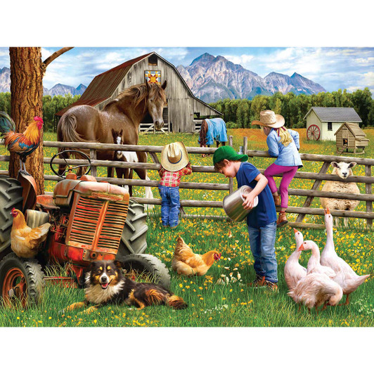 Karmin International Little Helpers Farm Jigsaw Puzzle