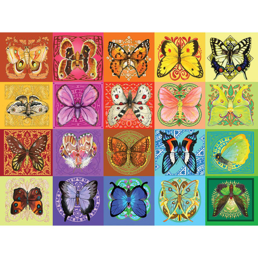 Karmin International Rainbow Butterflies Jigsaw Puzzle