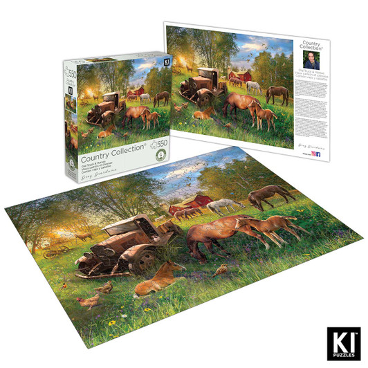 Karmin International Old Truck & Horses Jigsaw Puzzle