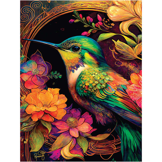 Karmin International Small & Mighty II Hummingbird Jigsaw Puzzle