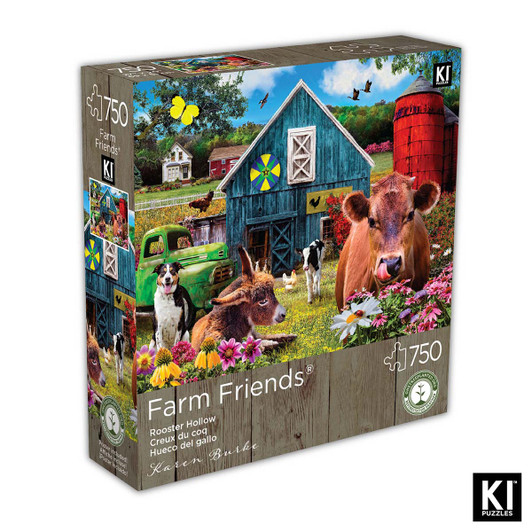 Karmin International Rooster Hollow Jigsaw Puzzle