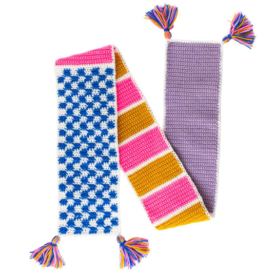 Red Heart Color Crazy Scarf Crochet Kit