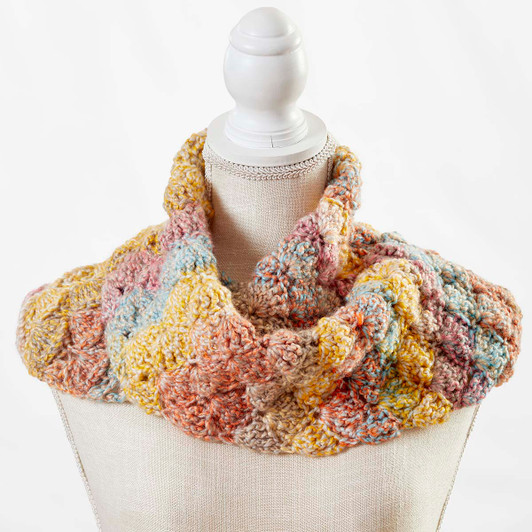 Herrschners Marled Moments Cowl Crochet Kit