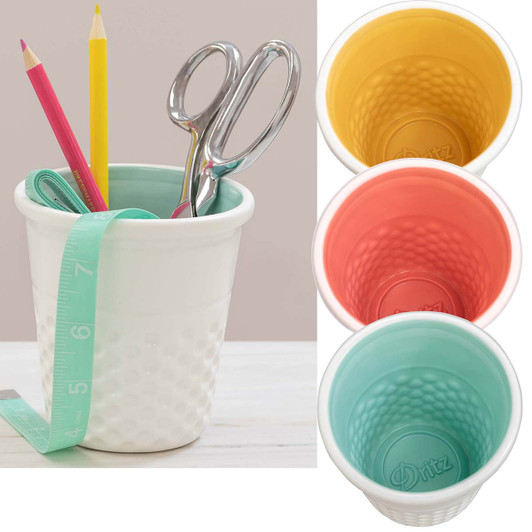 Dritz Thimble Container-Set of 3 Accessory