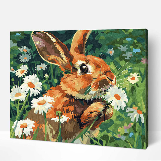 Adbrain Whimsical Bunny Paint by Number Kit