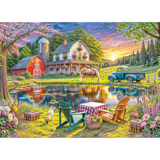 Rose Art Backyard Jigsaw Puzzle