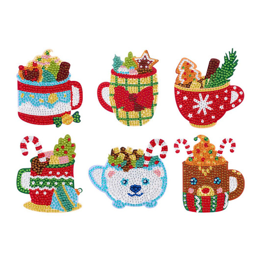 Diamond Art Club Christmas Winter Delight Coasters Diamond Painting